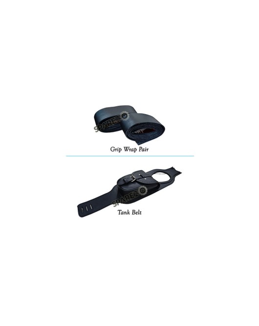 Royal Enfield Classic Reborn 350cc Accessories Grip Wrap Pair and Tank Belt Black