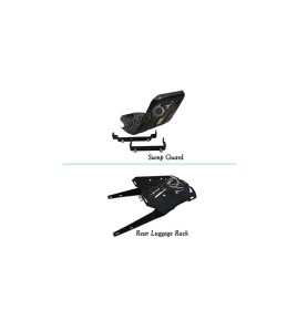 Royal Enfield New Classic Reborn 350cc Sump Guard and Rear Luggage Rack 2022-23