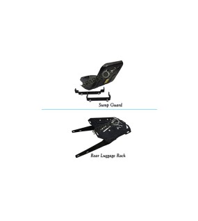 Royal Enfield New Classic Reborn 350cc Sump Guard and Rear Luggage Rack 2022-23