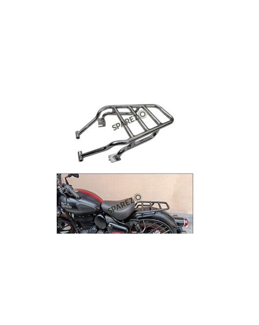 Royal Enfield New Classic Reborn 350cc Solo Rear Luggage Rack Chromed For 2022-23
