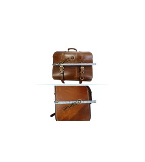 Royal Enfield New Classic Reborn 350cc Leather Brown Tan Bags Pair