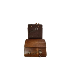 Royal Enfield New Classic Reborn 350cc Leather Brown Tan Bags Pair