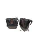 Royal Enfield Classic Reborn 350cc Pannier Luggage Bags Brown and Mounting 2022-23