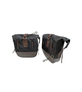 Royal Enfield Hunter 350 Pannier Luggage Bags Brown And Mounting 2022-23