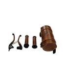 Royal Enfield New Classic Reborn and Meteor 350cc Leather Covering Levers Grips With Tool Bag
