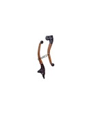 Royal Enfield Classic Reborn 350 and Meteor 350 Lever Grip With Engraved Leather Cover Brown