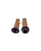 Royal Enfield Classic Reborn 350 and Meteor 350 Lever Grip With Engraved Leather Cover Brown