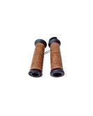 Royal Enfield Classic Reborn 350 and Meteor 350 Lever Grip With Engraved Leather Cover Brown
