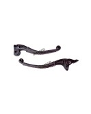 Royal Enfield Classic Reborn 350 and Meteor 350 Lever Grip With Engraved Leather Cover Black