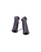Royal Enfield Classic Reborn 350 and Meteor 350 Lever Grip With Engraved Leather Cover Black