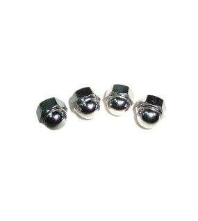 Royal Enfield Rear Shocker Domed Nuts 4 Chromed