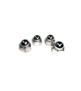Royal Enfield Rear Shocker Domed Nuts 4 Chromed