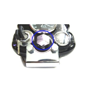 Royal Enfield Steering Stem Lock Nut Chromed