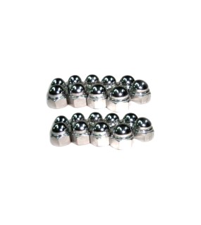 Royal Enfield Trade Pack Rear Shocker Domed Nut 20 Chromed