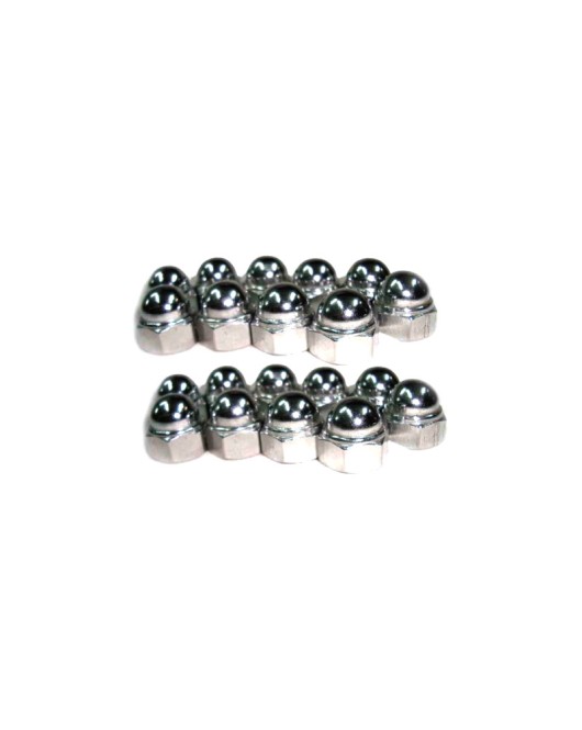 Royal Enfield Trade Pack Rear Shocker Domed Nut 20 Chromed