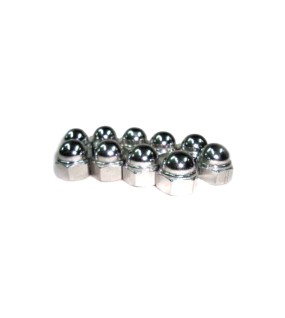 Royal Enfield Trade Pack Rear Shocker Domed Nut 20 Chromed