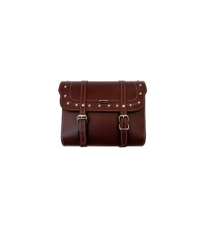 Royal Enfield Classic 350cc 500cc Saddle Bag Pair Cherry Color