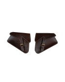Royal Enfield GT Continental 650 Pannier Leather Bags Pair D1 Brown