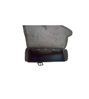Royal Enfield Interceptor 650 Pannier Leather Bags Pair D1 Black