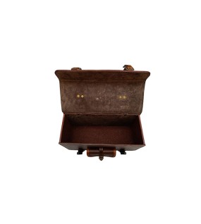Royal Enfield Big Leather Bags Pair Brown Tan For GT Continental 650