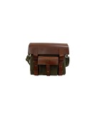 Royal Enfield Classic 500cc Leather and Canvas Bag With Fitting Frame Olive Color