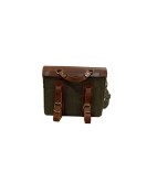 Royal Enfield Classic 500cc Leather and Canvas Bag With Fitting Frame Olive Color