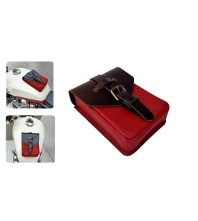 Royal Enfield 650cc GT and Interceptor Magnetic Leather Tank Pouch Accessory