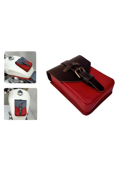 Royal Enfield 650cc GT and Interceptor Magnetic Leather Tank Pouch Accessory