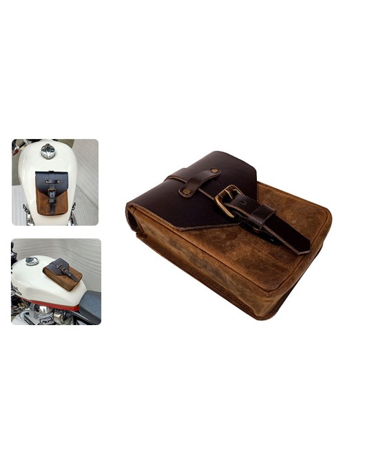 Royal Enfield 650cc GT and Interceptor Magnetic Leather Tank Pouch