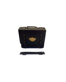 Royal Enfield Classic 350cc 500cc Pair of Saddle Bag Black Leather with Rails