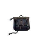Royal Enfield Classic 350cc 500cc Saddle Bag Black Leather with Rails
