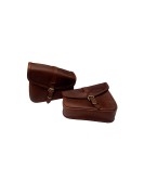 Royal Enfield GT Continental and Interceptor 650 Genuine Leather Brown Pannier Bags