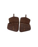Royal Enfield GT Continental and Interceptor 650 Genuine Leather Brown Pannier Bags