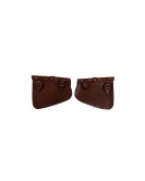 Royal Enfield GT Continental and Interceptor 650 Genuine Leather Tan Brown Pannier Bags