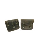 Royal Enfield Genuine Leather Saddle Bags Pair For Classic Models 500cc 350cc