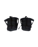 Royal Enfield Classic 350cc 500cc Canvas Saddle Bags Pair Black With Mounting
