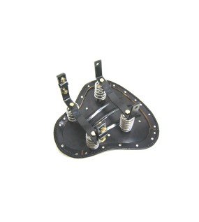 Royal Enfield American Style Large Rear Seat Black Leather