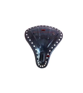 Harley Sportster Steel Based Black Leather Finish Seat Custom Bobber Chopper