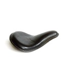 Custom Bobber Chopper Harley Sportster Black Leather Finish Deep Dish Seat