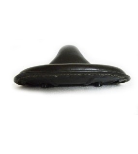Custom Bobber Chopper Harley Sportster Black Leather Finish Deep Dish Seat