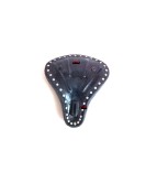 Custom Bobber Chopper Harley Sportster Black Leather Finish Deep Dish Seat