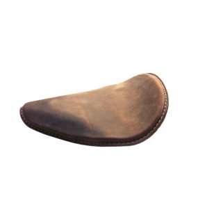 Custom Bobber Chopper Harley Sportster Steel Leather Based Seat Brown