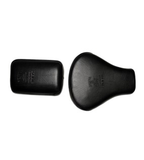 Royal Enfield Front &amp; Back Seat Complete Set Black Trump Norton Bullet