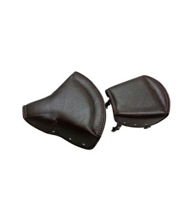 New Bullet Classic Sprung Front And Pillion Seat Dark Brown Color 