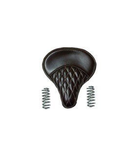 Royal Enfield 350cc &amp; 500cc Standard Leather Dark Brown Color Seat With Spring
