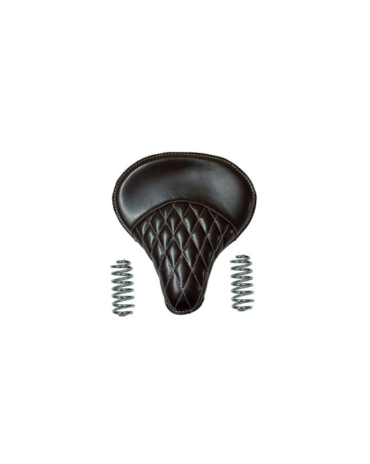 Royal Enfield 350cc & 500cc Standard Leather Dark Brown Color Seat With Spring