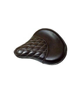 Royal Enfield 350cc &amp; 500cc Standard Leather Dark Brown Color Seat With Spring