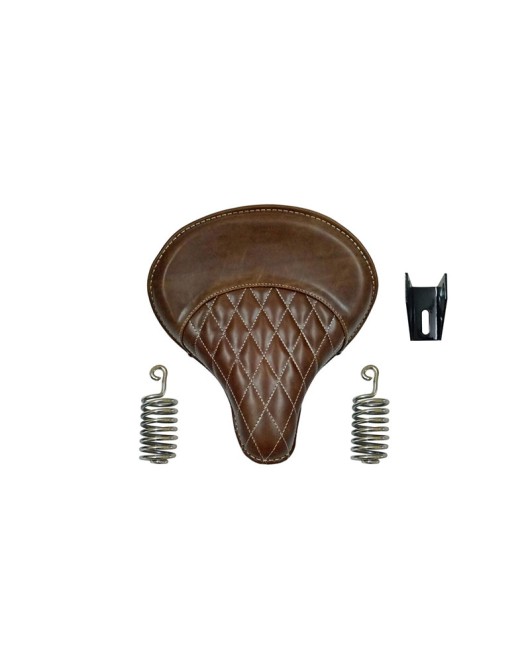 Royal Enfield 350cc & 500cc Classic Leather Brown Color Seat With Spring