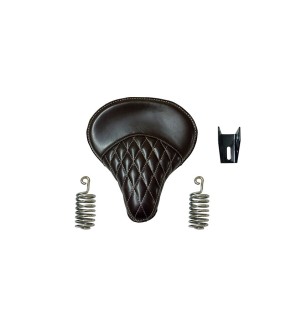 Royal Enfield 350cc &amp; 500cc Classic Leather Dark Brown Color Seat With Spring