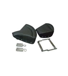 Royal Enfield Classic 500cc Sprung Front And Rear Pillion Leather Seat